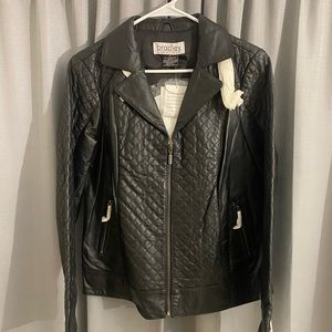 Bradley black leather jacket, brand net with the tag